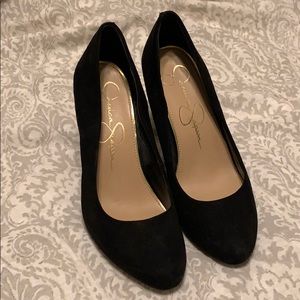 Jessica Simpson Black Suede Pumps